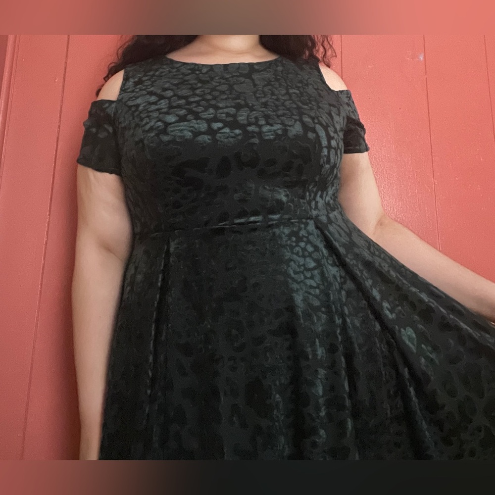 Forest green dress